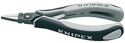 Прецизионные плоскогубцы захватные для электроники ESD KNIPEX 3412130ESD ― KNIPEX - The Pliers Company
